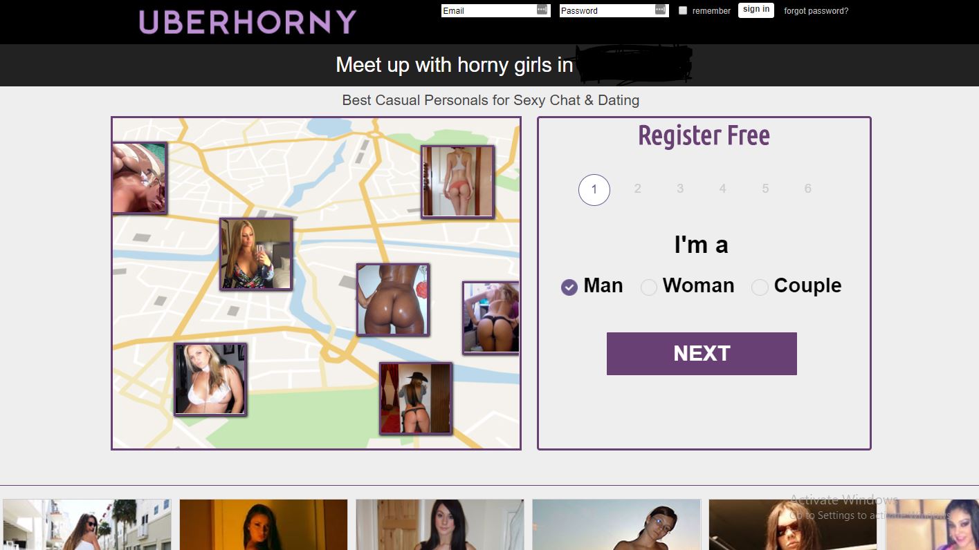 Uberhorny Review home page