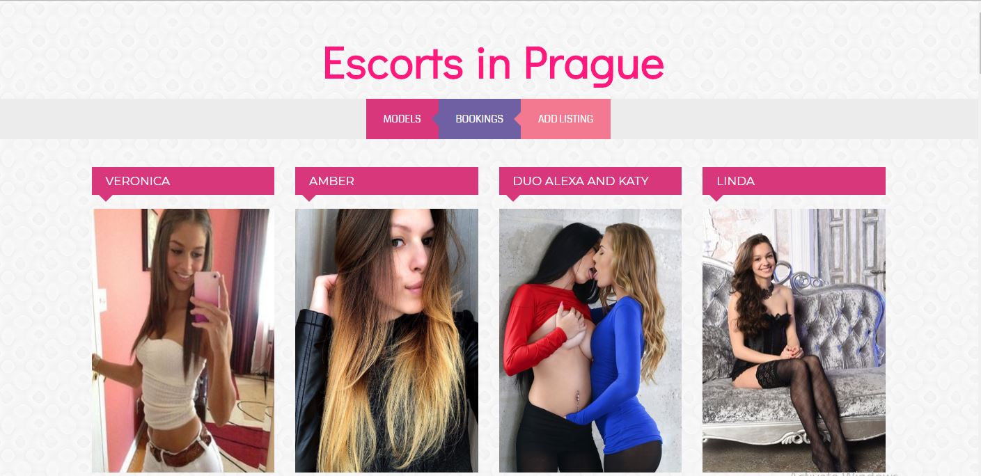 Escorts in Prague review homepage