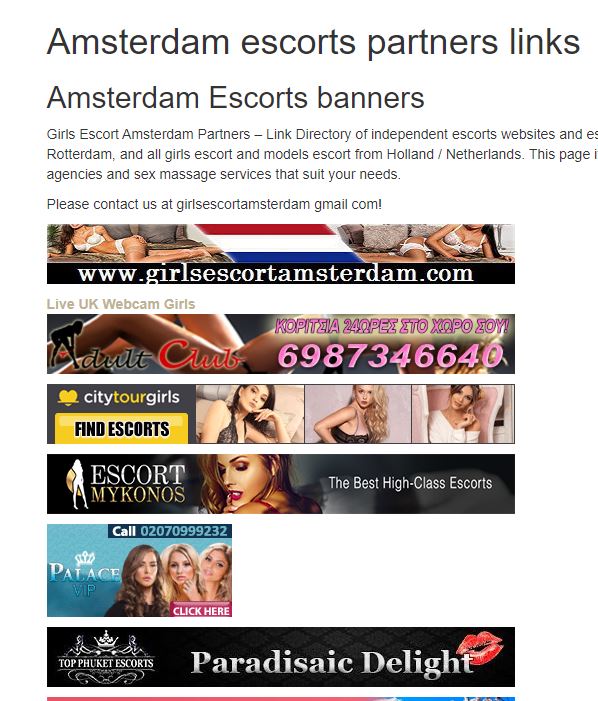 Girls Escort Amsterdam review partners