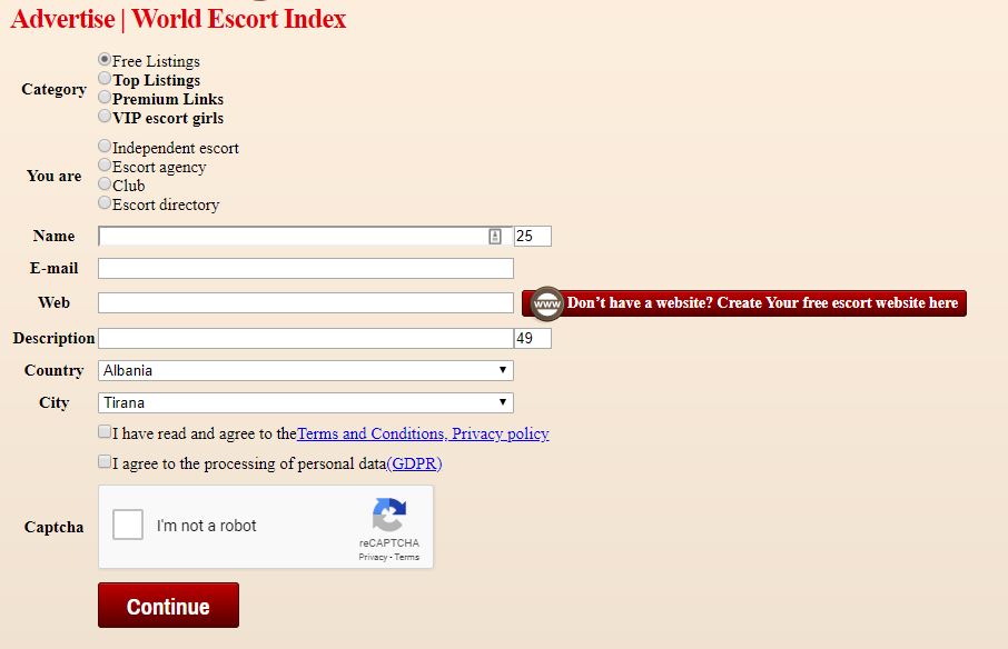 world escort index advertise text