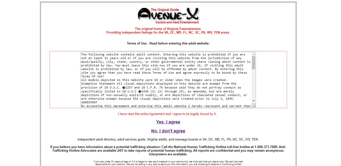 Avenue X review homepage