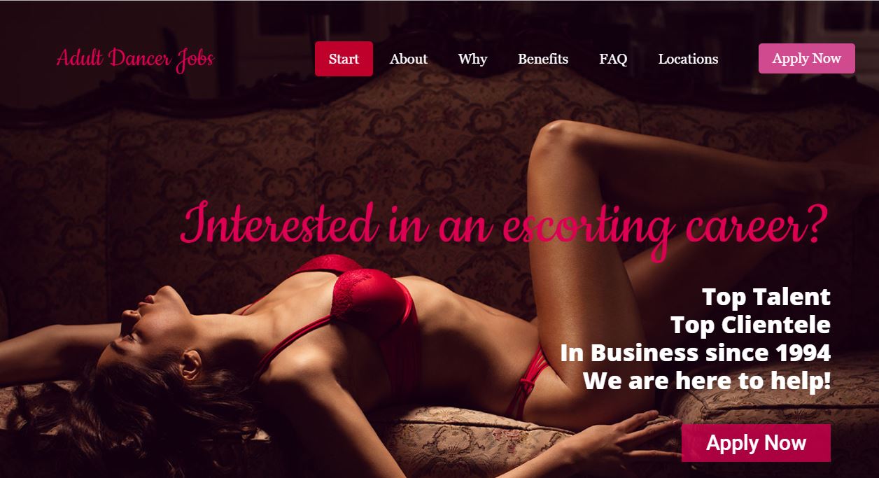 California Escort Services Review Adult Dancers homepage