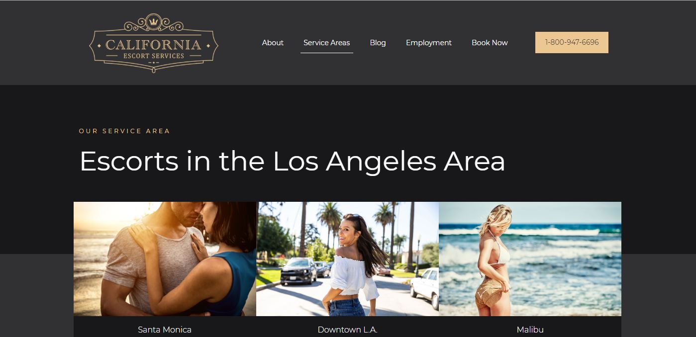 California Escort Services Review homepage