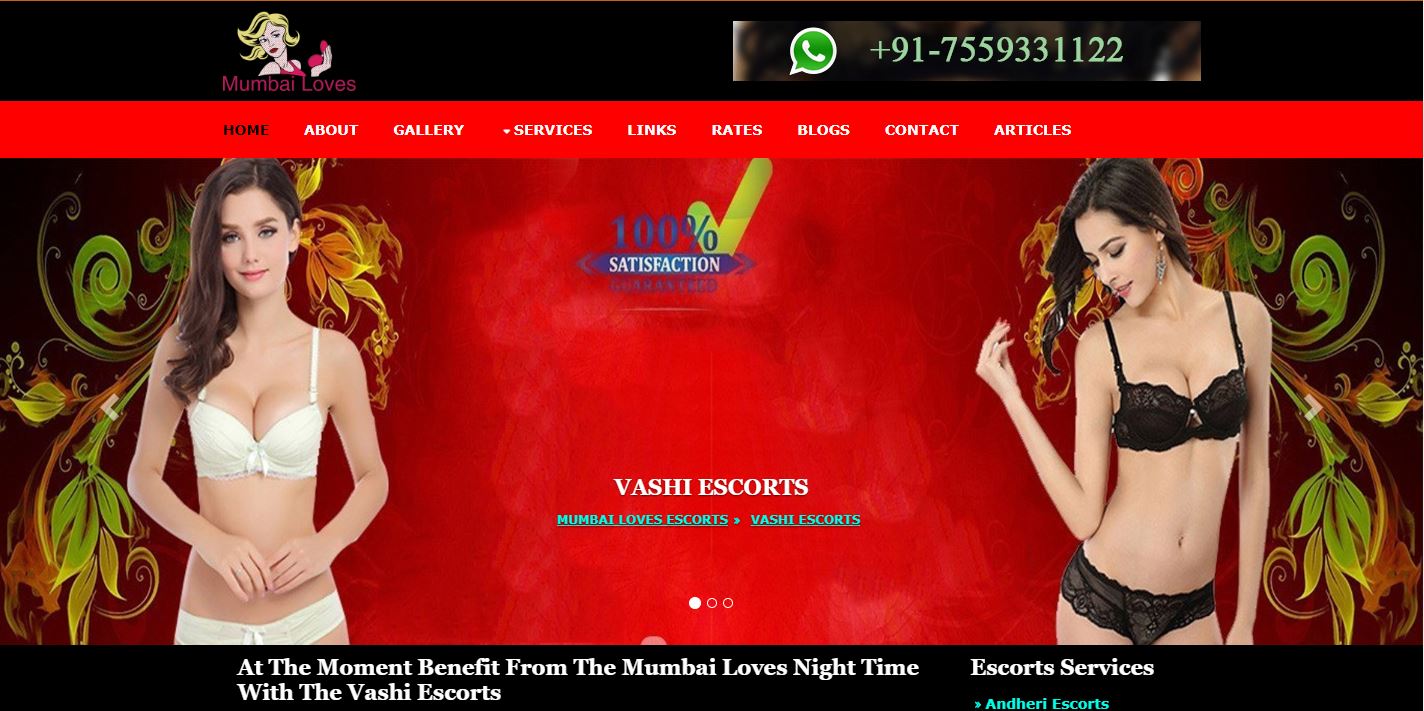 Mumbai Loves Review Vashi Escorts homepage screenshot