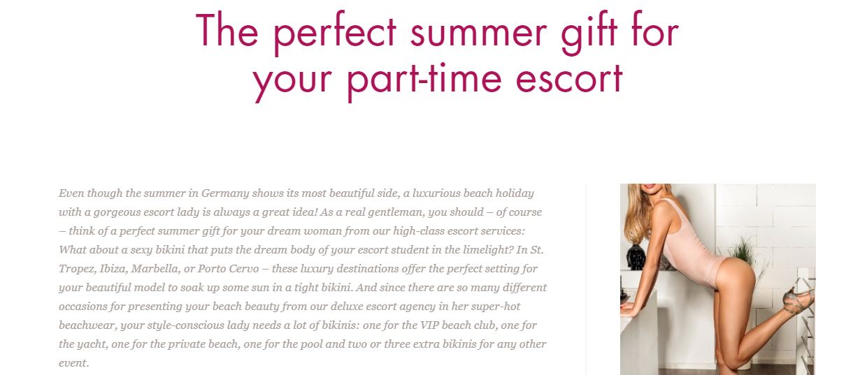 Target Escorts review gifts screenshot