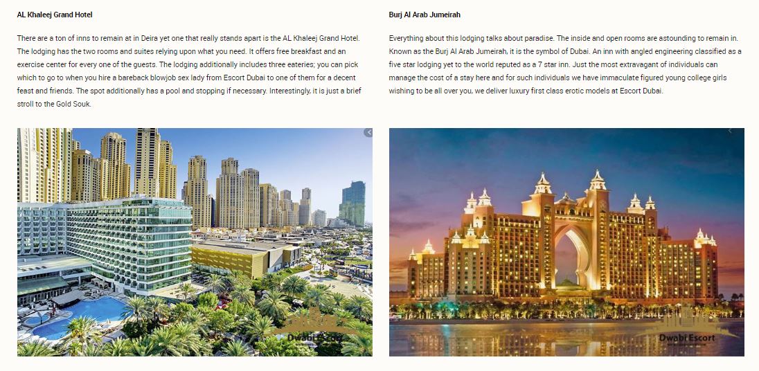 Dwabi Escorts Dubai review hotels