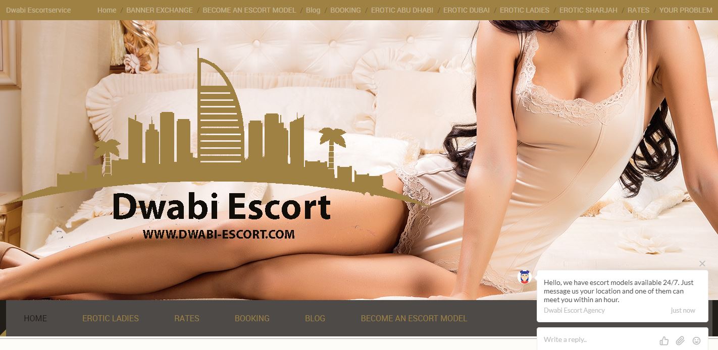 Dwabi Escorts Dubai review homepage