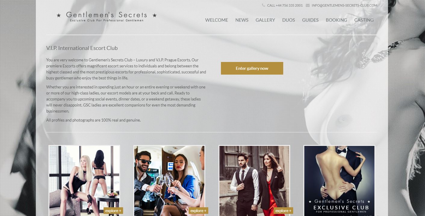 Gentlemen's Secrets Club review homepage