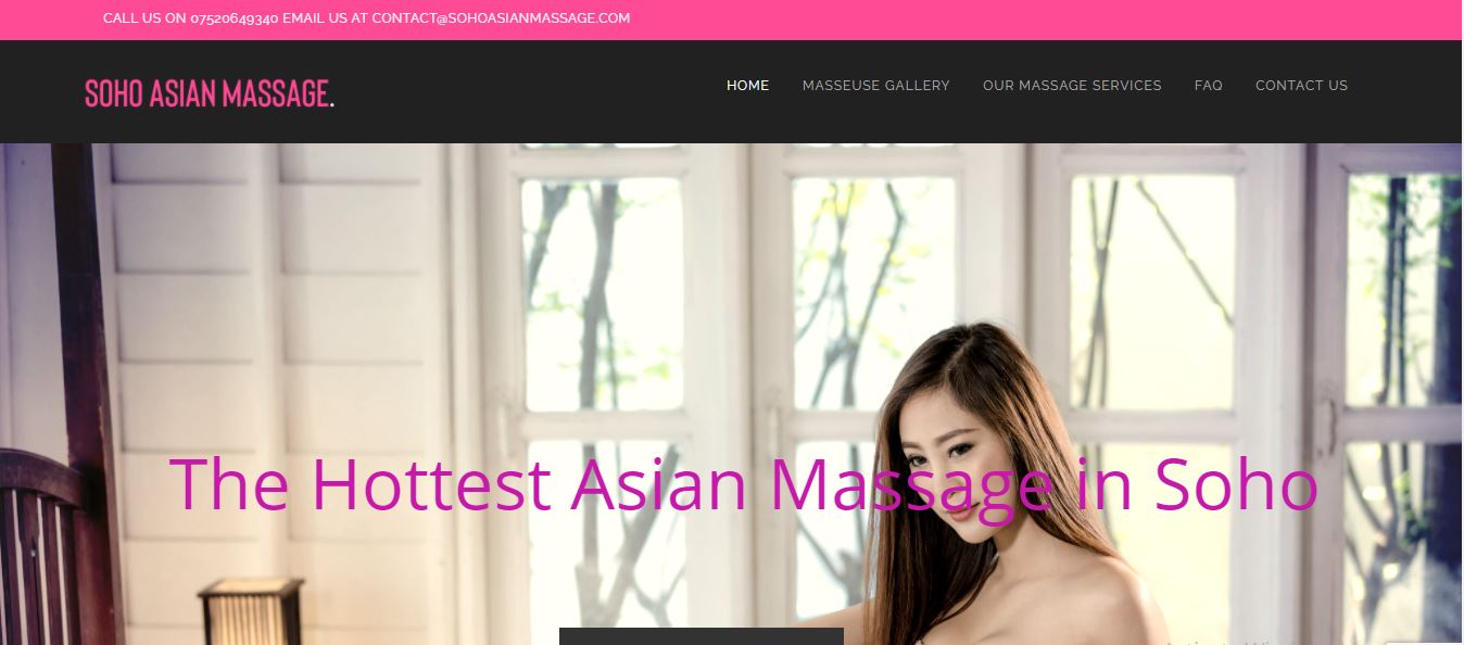 Soho Asian Massage review home page